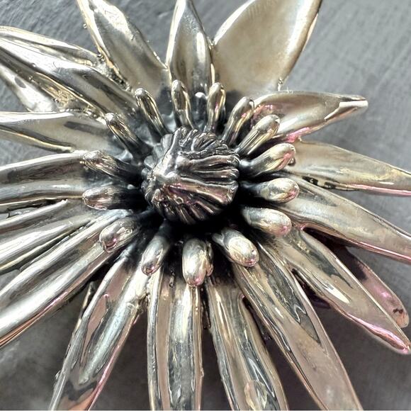 SSD Simon Sebbag 925 Sterling Silver Flower Pin Brooch - Picture 4 of 9